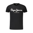 Pepe Jeans Schwarzes Baumwoll-T-Shirt für Herren