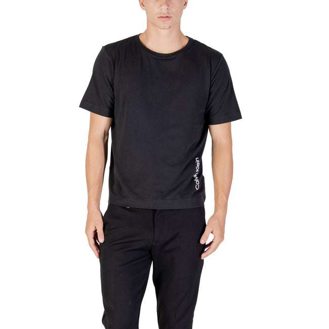 Calvin Klein Sport Schwarzes Baumwoll-T-Shirt