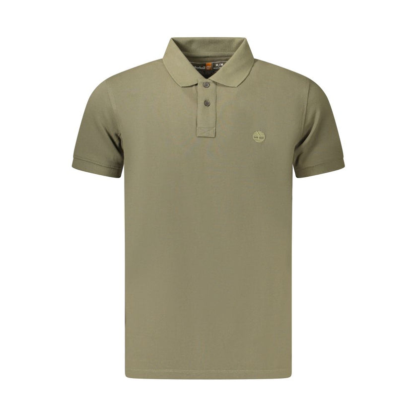 Timberland Grünes Polohemd aus Baumwolle