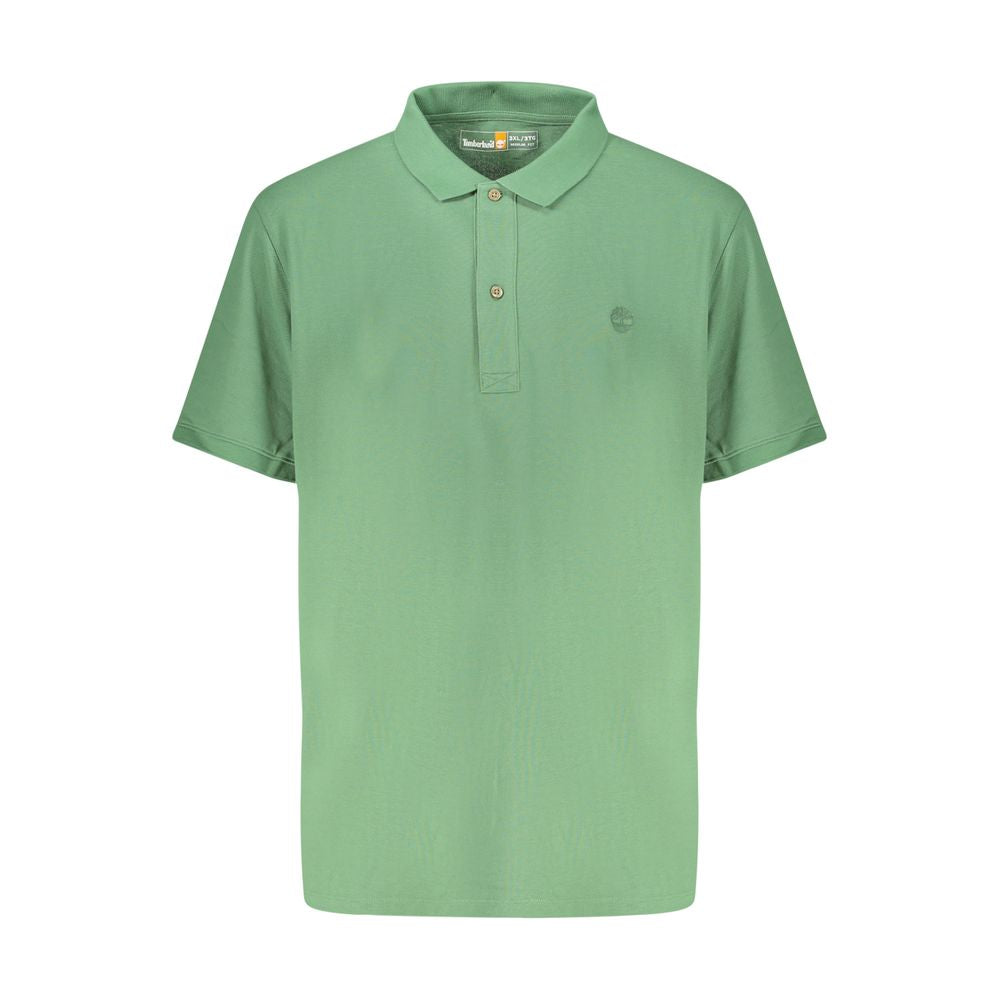 Timberland Green Cotton Polo Shirt for Men