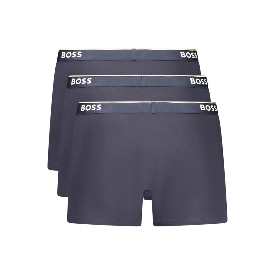 Hugo Boss Blaue Herren-Boxershorts aus Baumwolle
