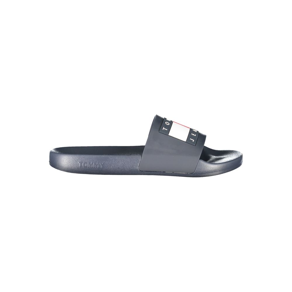 Tommy Hilfiger Men's Blue Polyurethane Slippers
