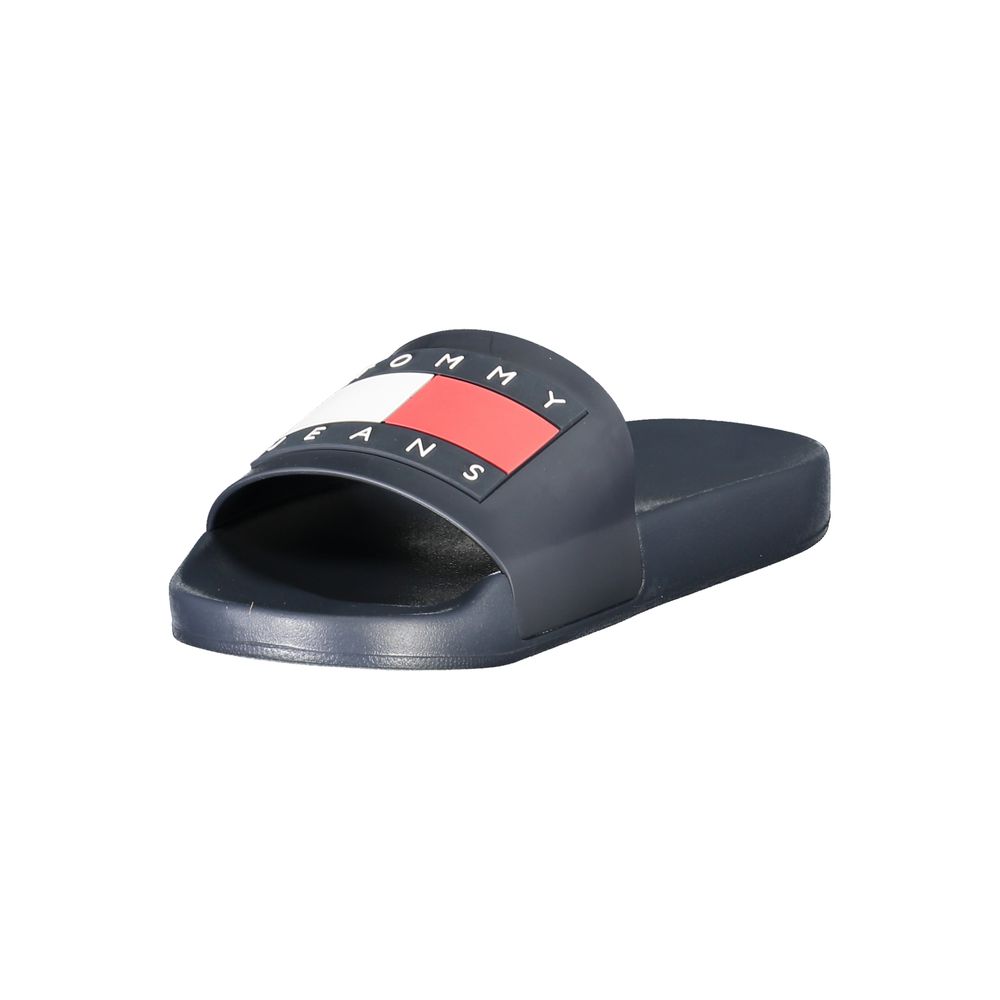 Tommy Hilfiger Men's Blue Polyurethane Slippers