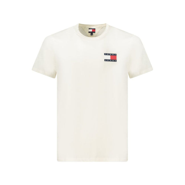 Tommy Hilfiger Weißes Herren-T-Shirt aus Baumwolle