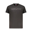 Tommy Hilfiger Schwarzes Baumwoll-T-Shirt für Herren