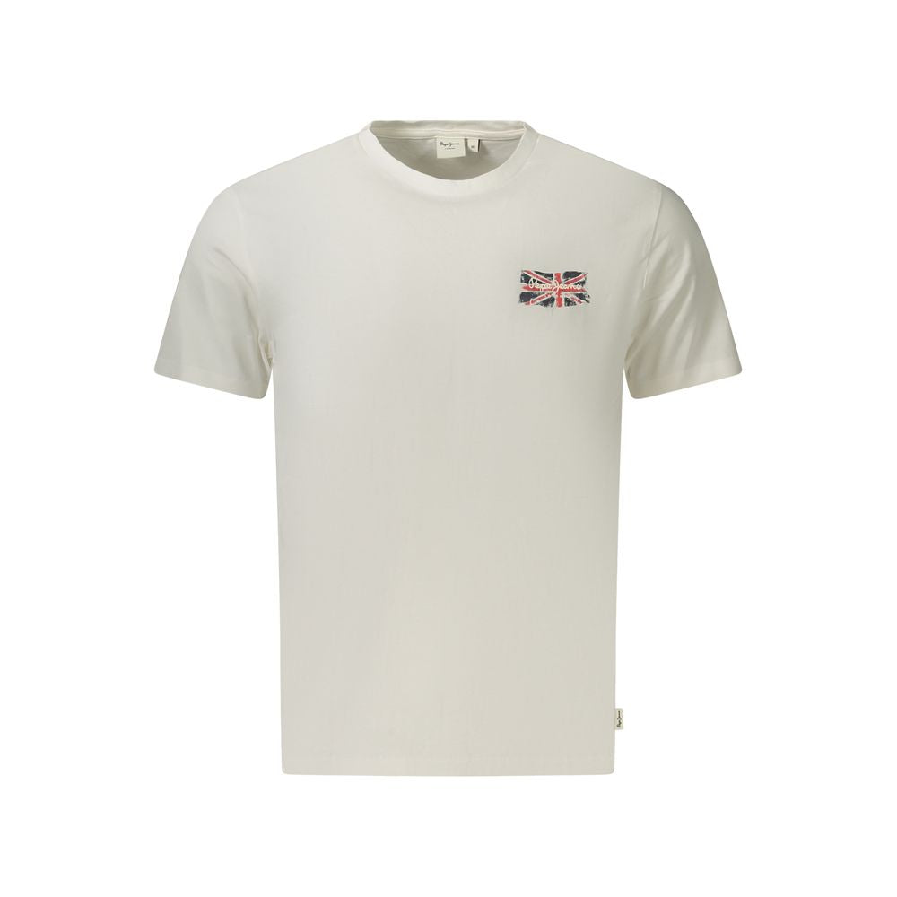 Pepe Jeans Men's Bianco Cotton T-Shirt