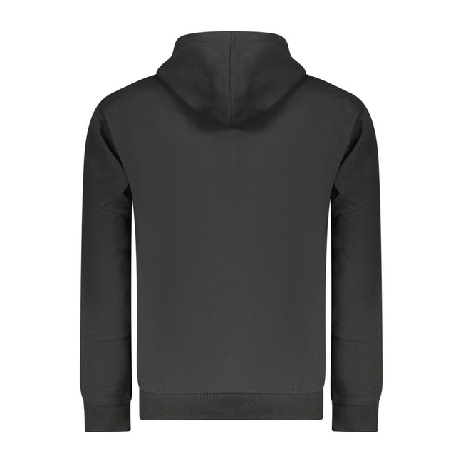 Superga Schwarzer Herren-Hoodie aus Baumwolle