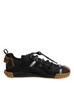 Dolce & Gabbana Schwarze NS1 Low-Top-Sneaker mit Logo-Schnürung