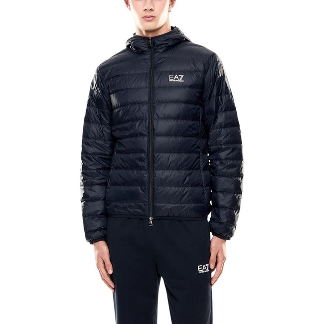 EA7 Emporio Armani Blaue Polyamid-Shelljacke
