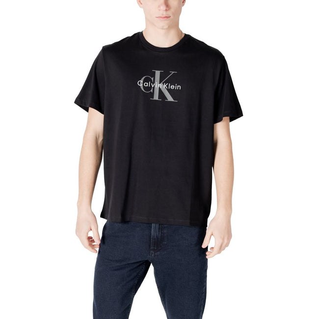 Calvin Klein Jeans Schwarzes Baumwoll-T-Shirt