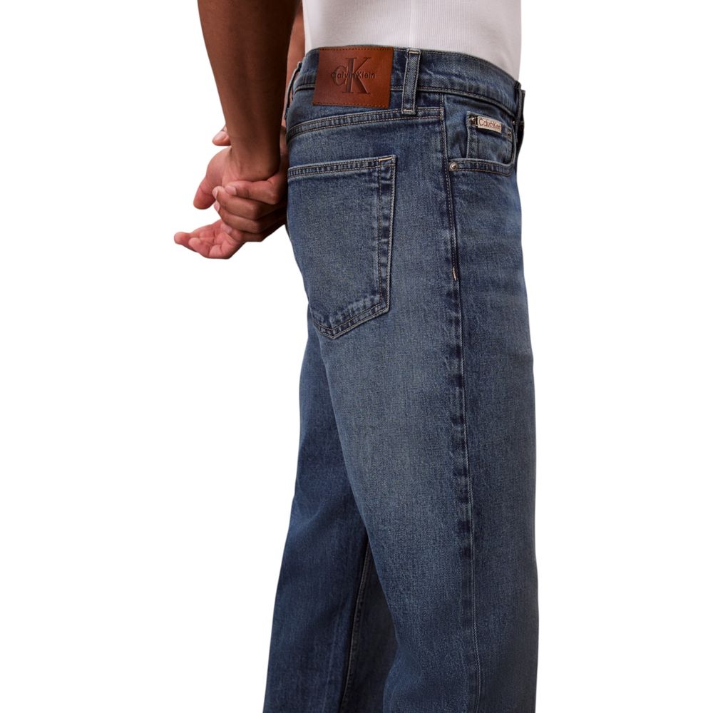 Calvin Klein Jeans Blue Relaxed Fit Cotton Jeans