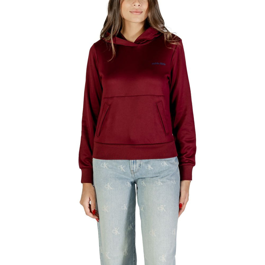 Calvin Klein Burgundy Cotton Hoodie