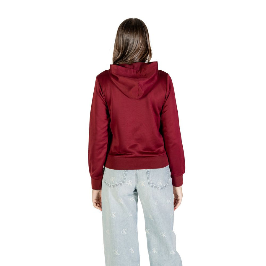 Calvin Klein Burgundy Cotton Hoodie