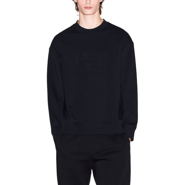 Armani Exchange Schwarzer Baumwoll-Sweatshirt