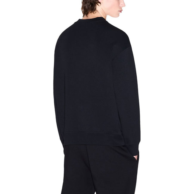 Armani Exchange Schwarzer Baumwoll-Sweatshirt
