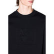 Armani Exchange Schwarzer Baumwoll-Sweatshirt