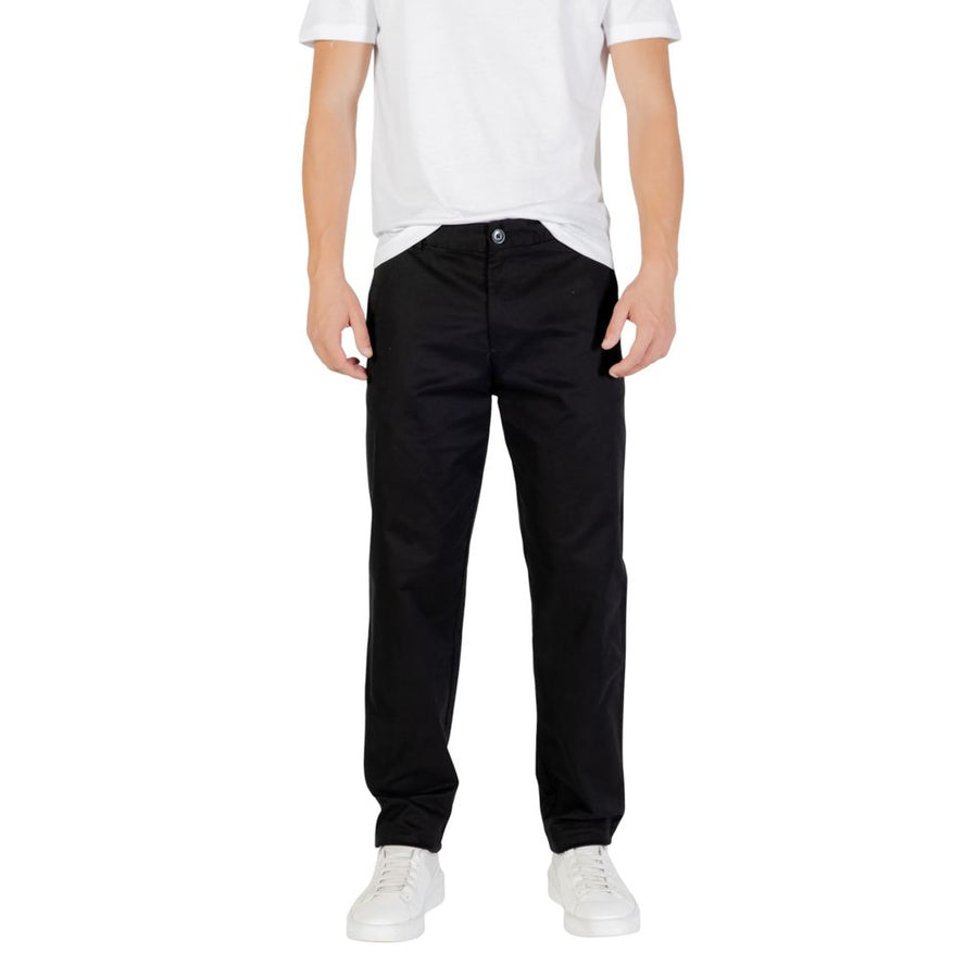 Armani Exchange Schwarze Baumwoll-Skinny-Hose