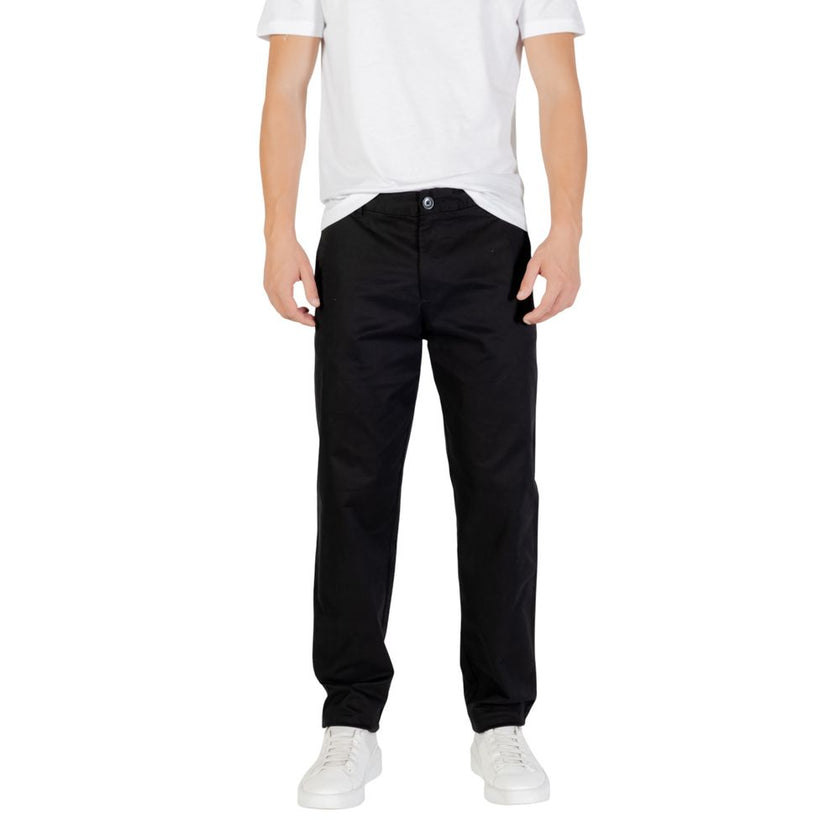 Armani Exchange Schwarze Baumwoll-Skinny-Hose