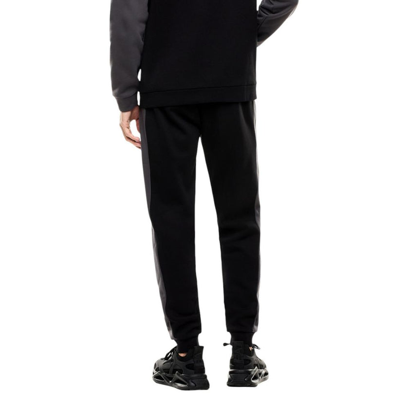 EA7 Emporio Armani Schwarzer Baumwoll-Trainingsanzug