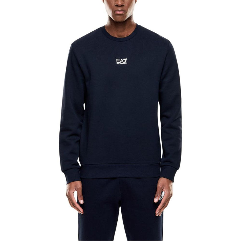 EA7 Emporio Armani Blauer Baumwoll-Sweatshirt
