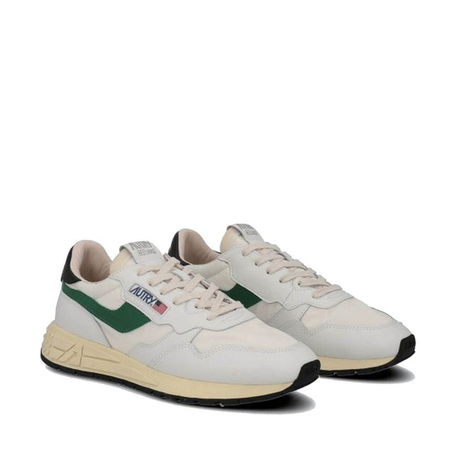 Autry Weiße Low-Top-Sneaker aus Leder