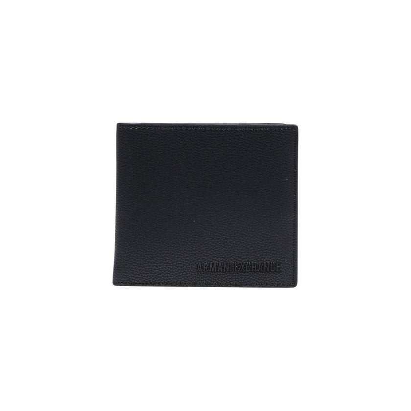 Armani Exchange Schwarzes Portemonnaie aus Polyester