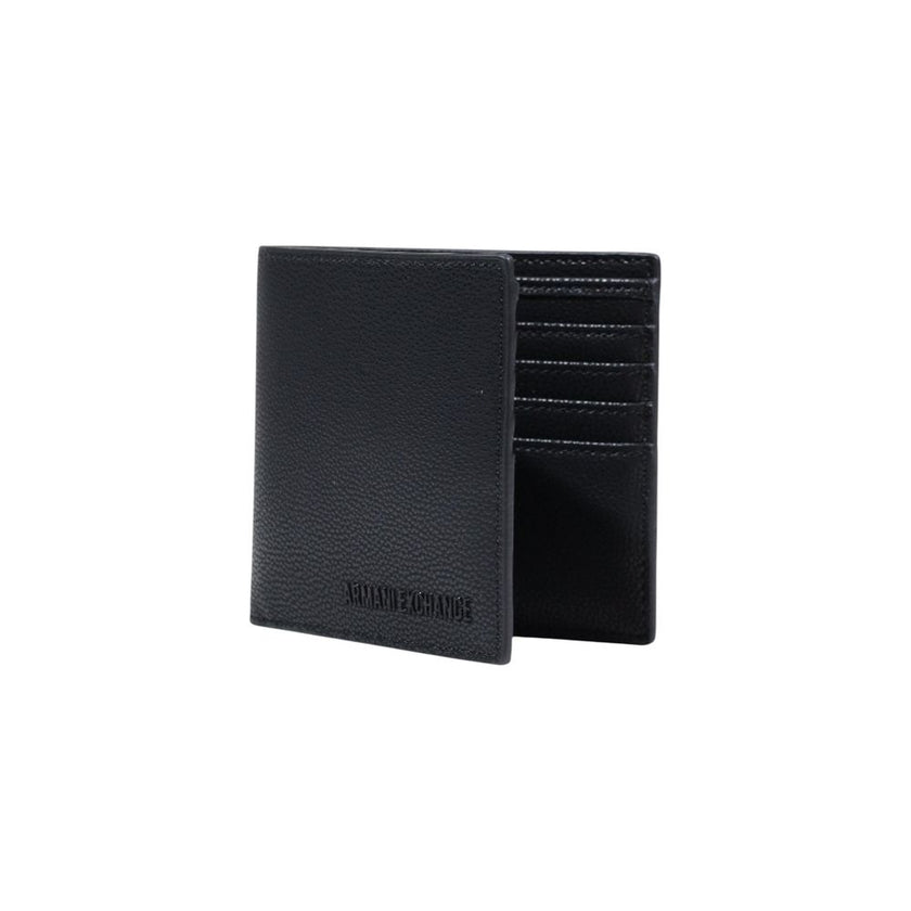 Armani Exchange Schwarzes Portemonnaie aus Polyester