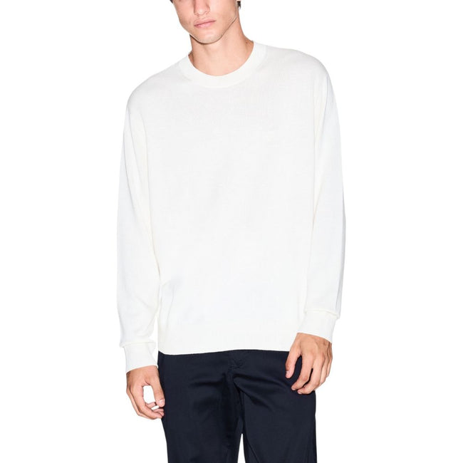 Armani Exchange Sweatshirt aus Viskose in Creme