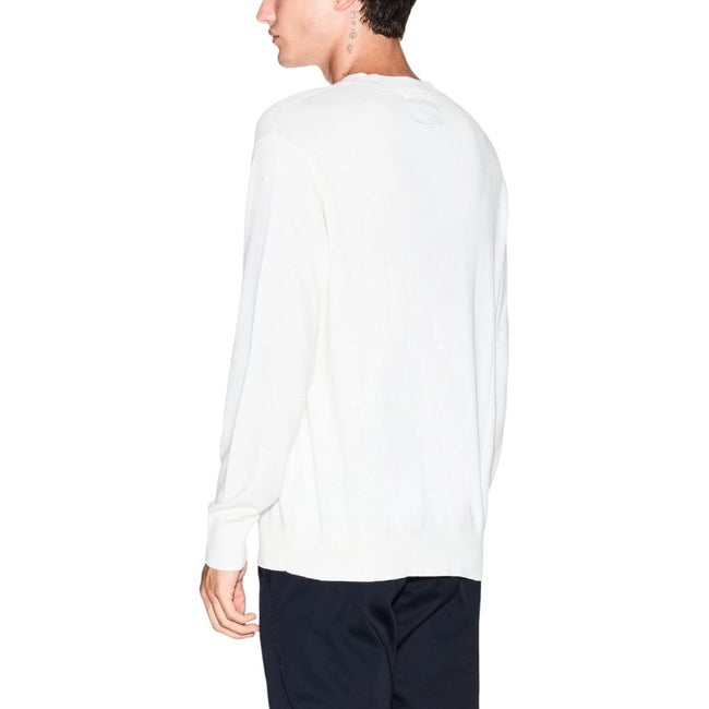 Armani Exchange Sweatshirt aus Viskose in Creme