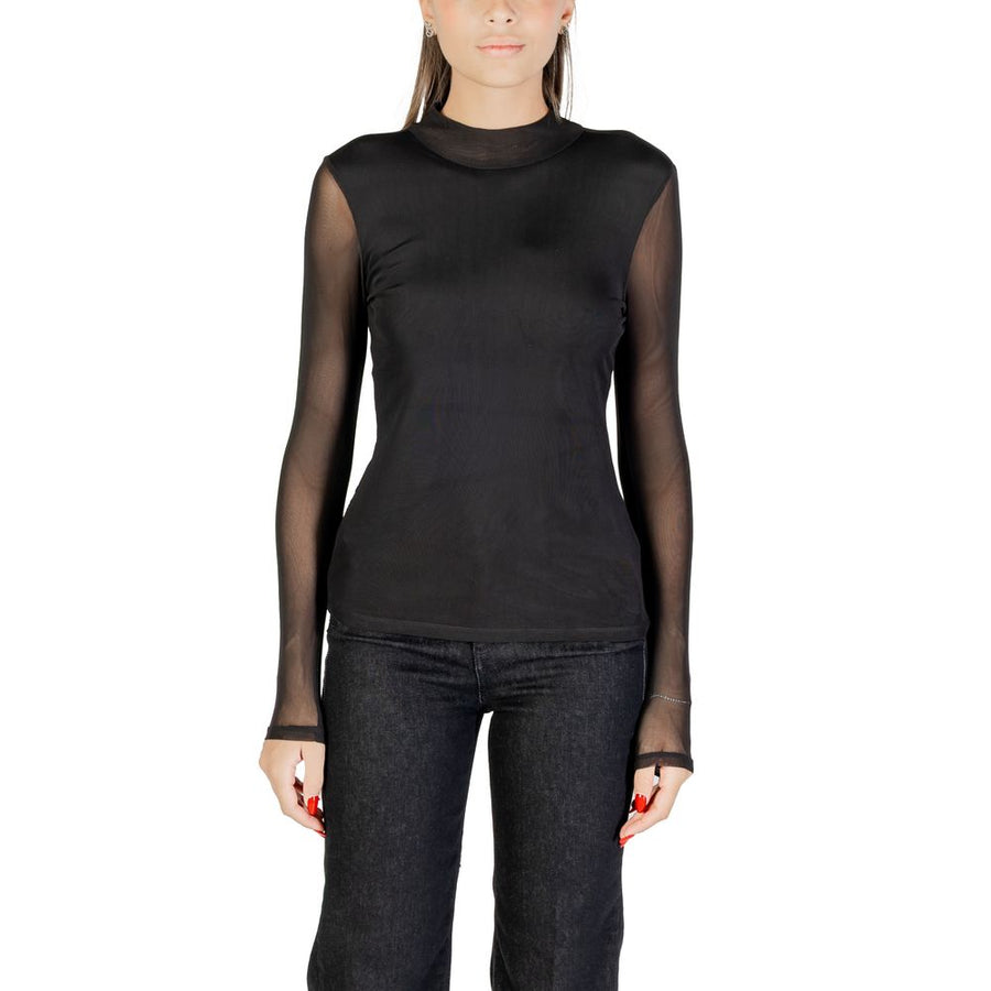 Only Schwarze Bluse aus recyceltem Polyester