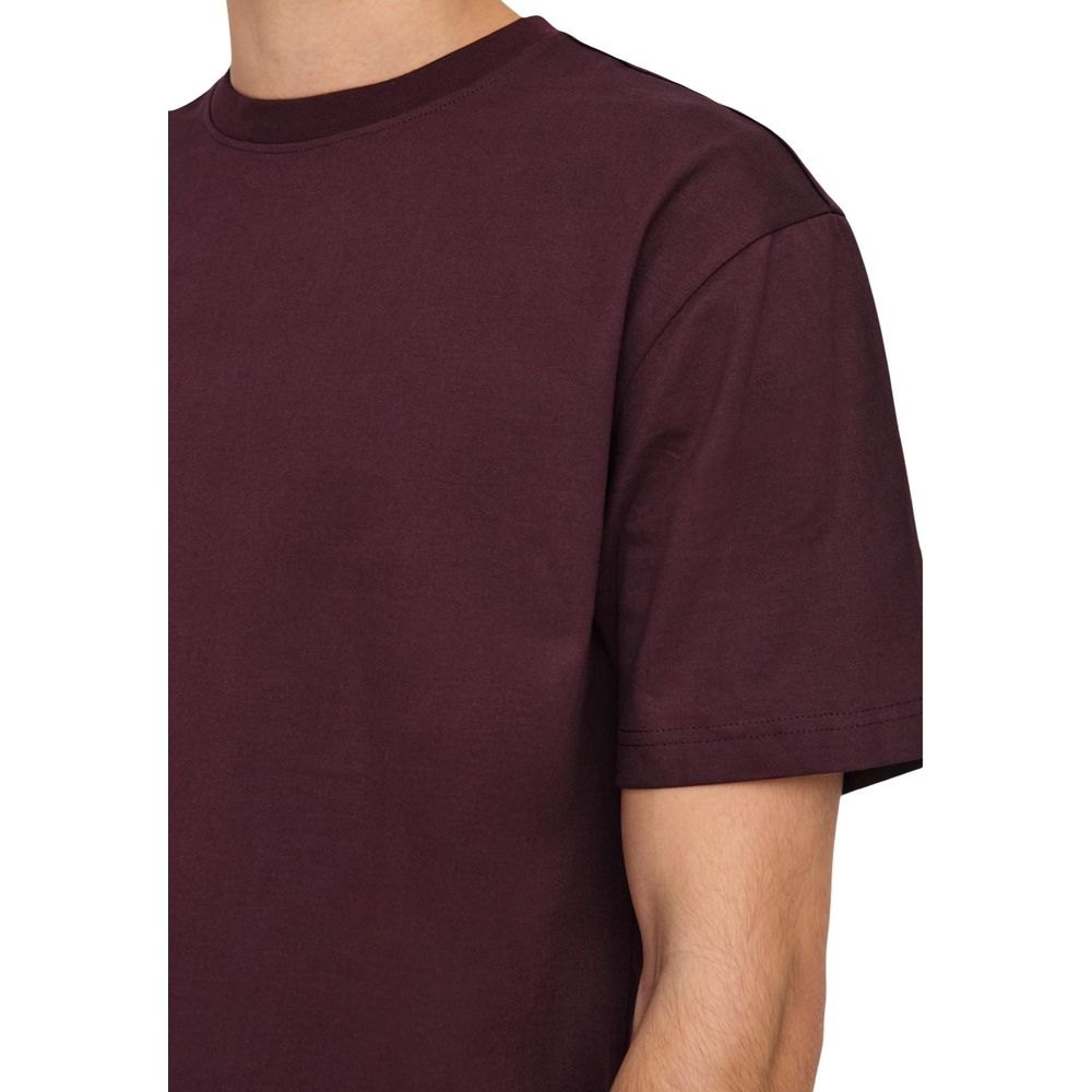 Only & Sons Burgundy Organic Cotton T-Shirt