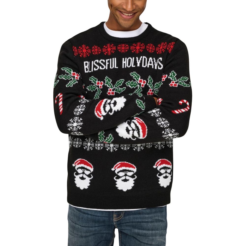 Only & Sons Black Marabou Jumper