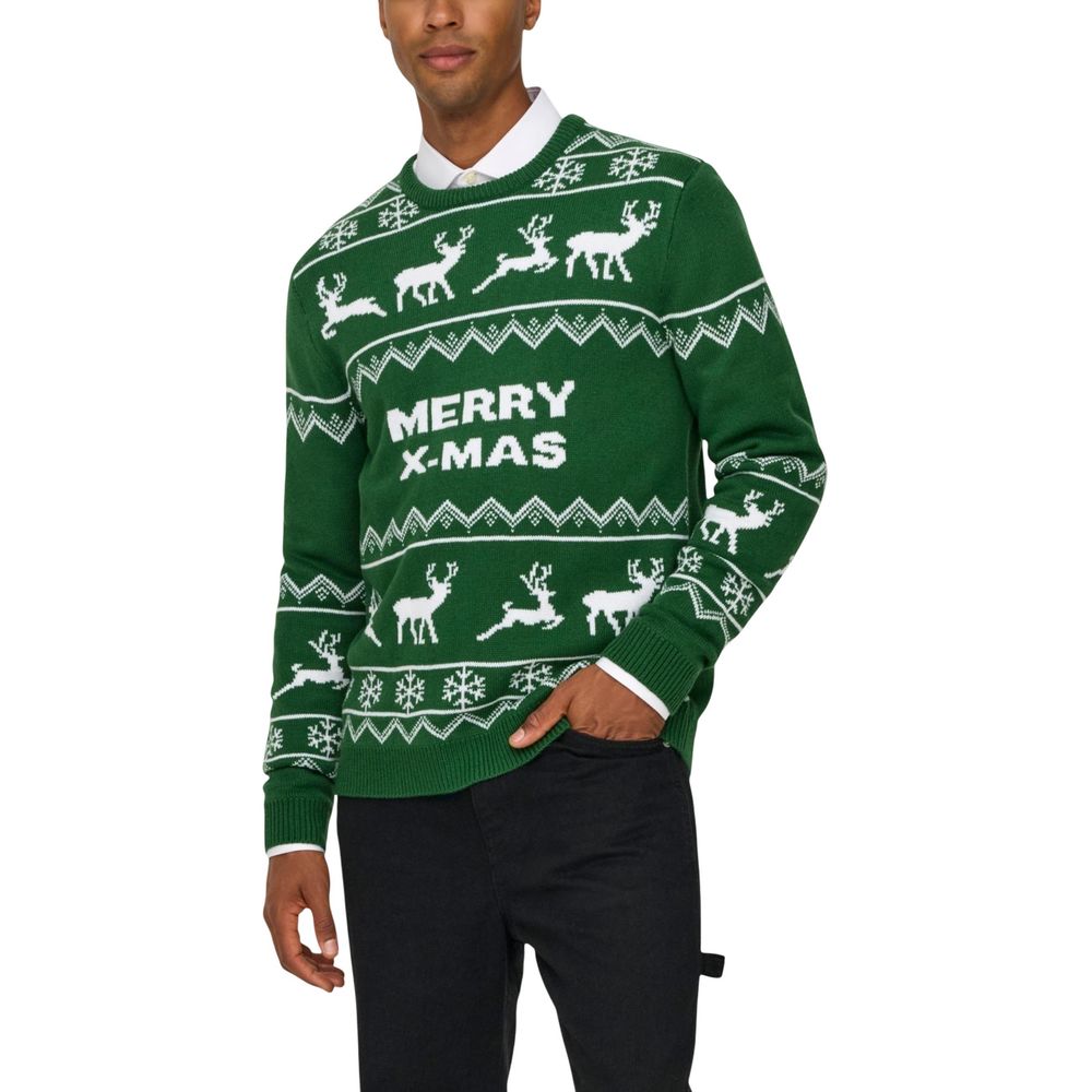 Only & Sons Two-Tone Marabou Jumper