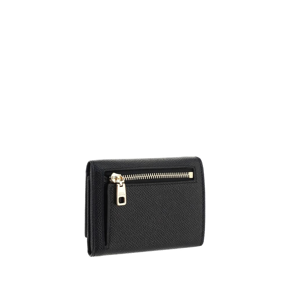 Dolce & Gabbana Black Calfskin Bos Taurus Wallet