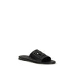 Dolce & Gabbana Schwarze Bos Taurus Sandalen aus Kalbsleder