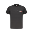 Tommy Hilfiger Schwarzes Baumwoll-T-Shirt für Herren