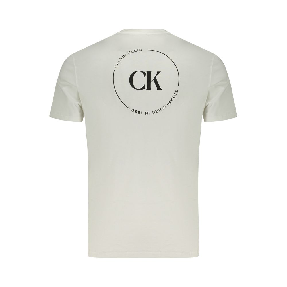 Calvin Klein Men's White Cotton T-Shirt
