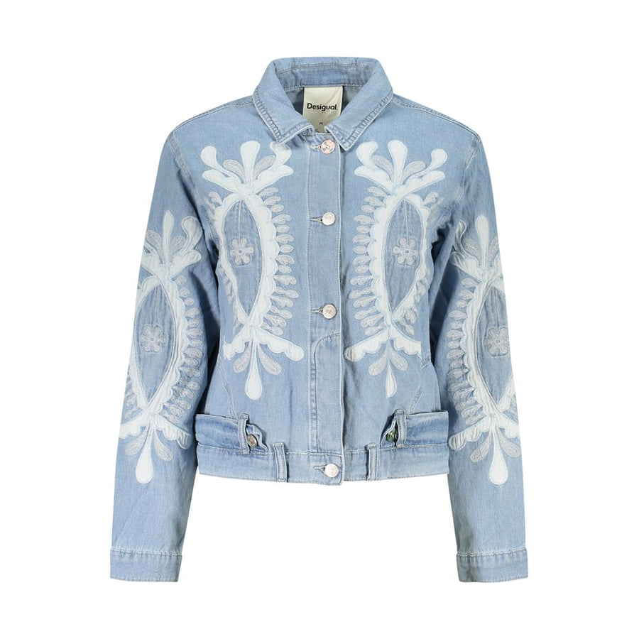 Desigual Blaue Jeansjacke aus Baumwolle