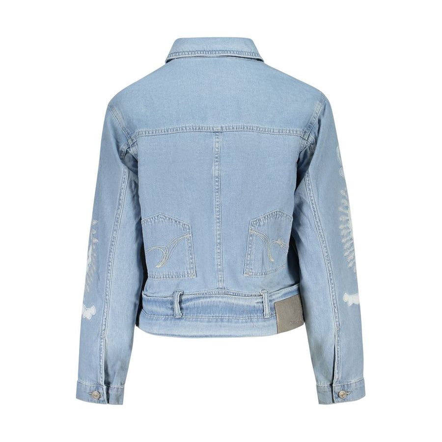 Desigual Blaue Jeansjacke aus Baumwolle