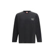 Kenzo Schwarzes Langarm-T-Shirt aus Baumwolle