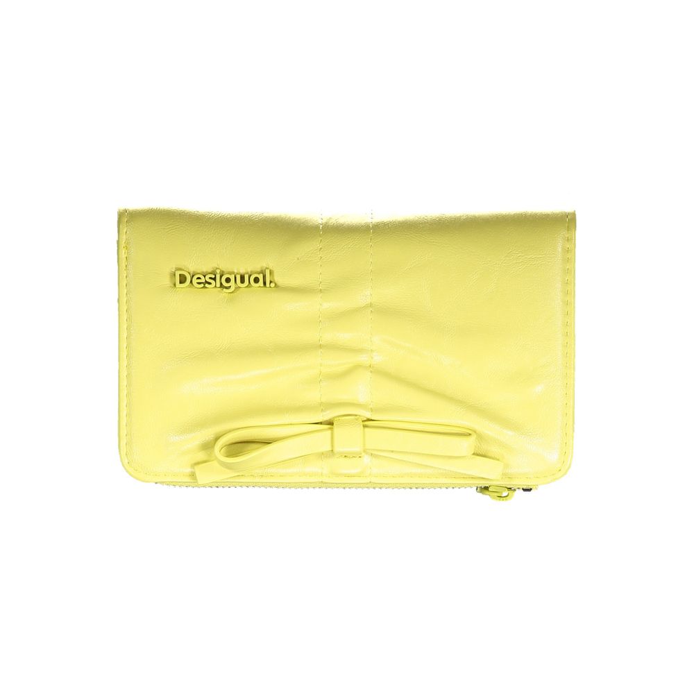 Desigual Giallo Polyurethane Damen Geldbörse