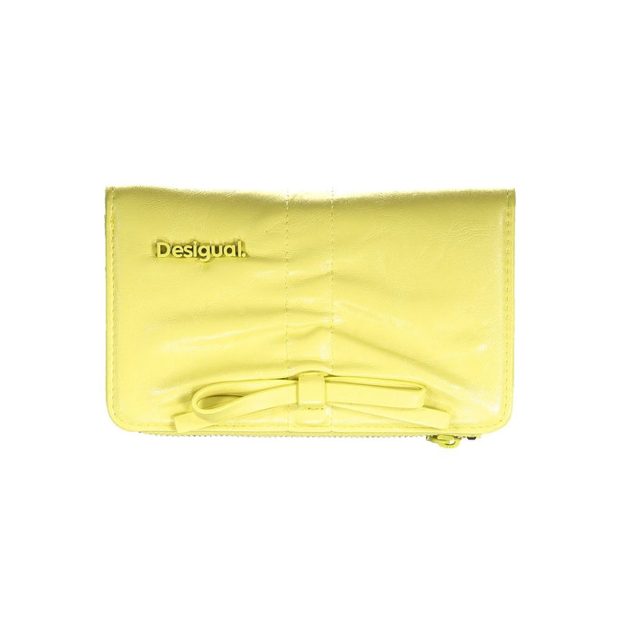 Desigual Giallo Polyurethane Damen Geldbörse