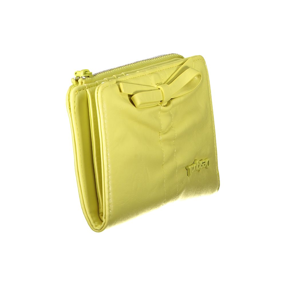 Desigual Giallo Polyurethane Damen Geldbörse