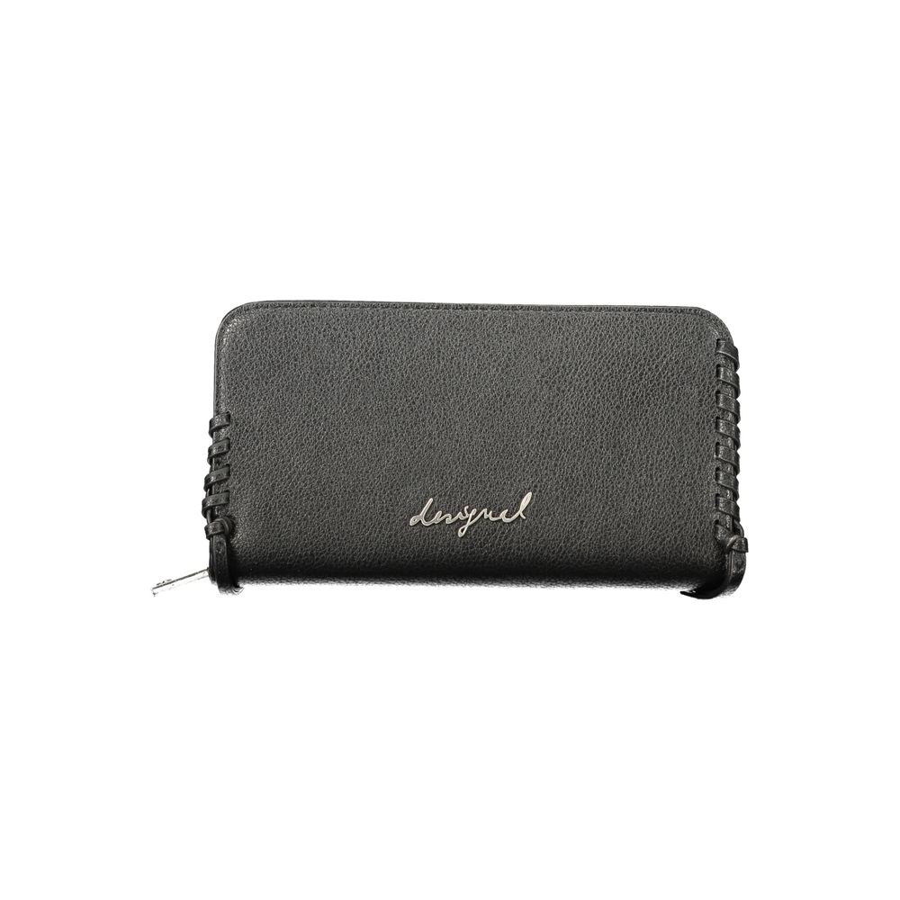 Desigual Schwarze Geldbörse aus Polyurethan für Damen