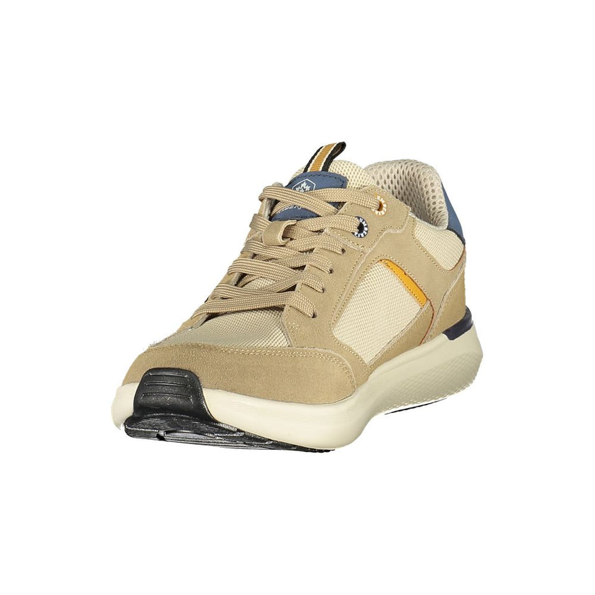 Lumberjack Beige Polyester Athletic Sneakers