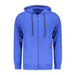 Norway 1963 Blauer Baumwoll-Kapuzenpullover für Herren