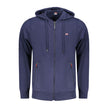 Norway 1963 Blauer Baumwoll-Kapuzenpullover für Herren