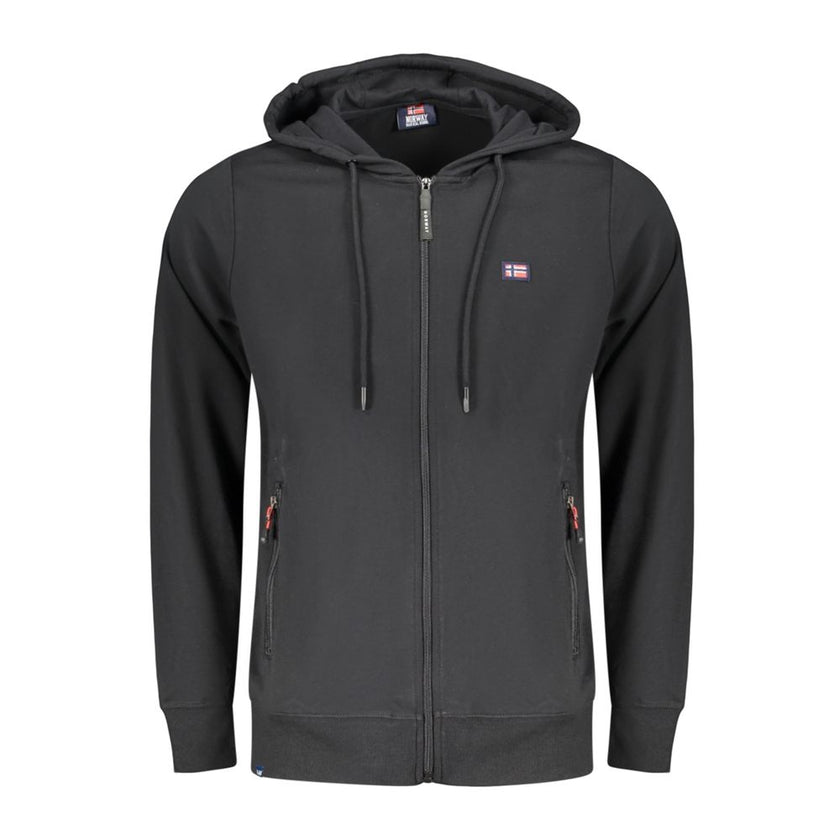 Norway 1963 Schwarzer Baumwoll-Sweatshirt