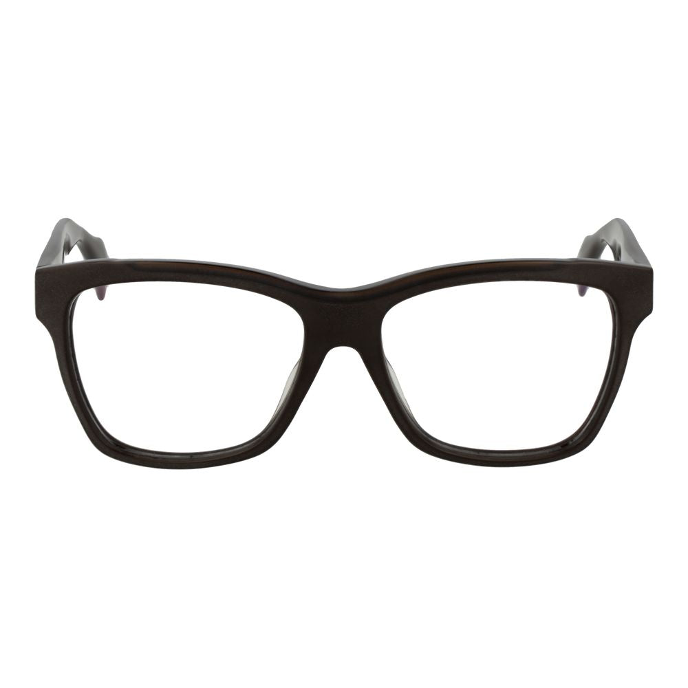 Yohji Yamamoto Braune Kunststoffbrille (Fassung)
