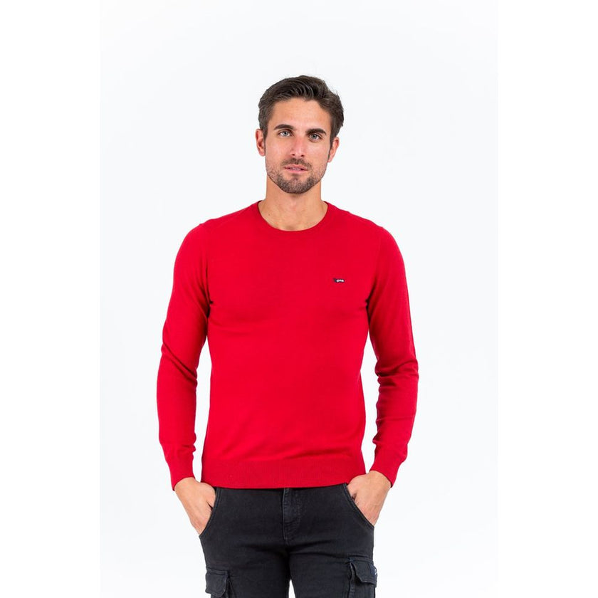 Gas Grauer Baumwollpullover